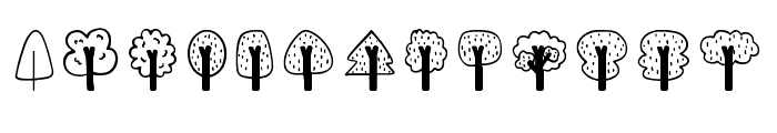Tree Regular Font LOWERCASE