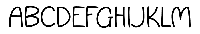 Tree Snow Font UPPERCASE