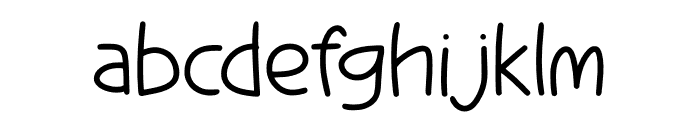 Tree Snow Font LOWERCASE