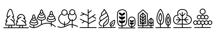 Tree doodle Font OTHER CHARS