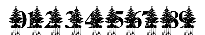 TreeChristmasMonogram Font OTHER CHARS