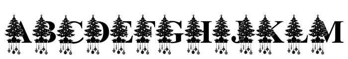 TreeChristmasMonogram Font UPPERCASE