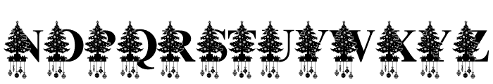 TreeChristmasMonogram Font UPPERCASE