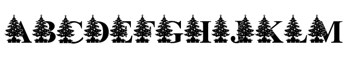 TreeChristmasMonogram Font LOWERCASE