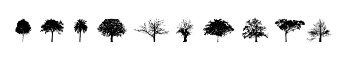 Trees 2.0 Font OTHER CHARS