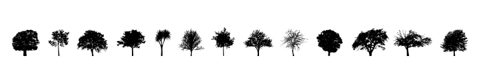 Trees 2.0 Font UPPERCASE