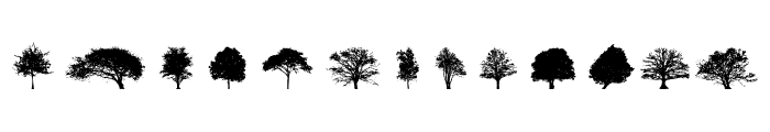 Trees 2.0 Font UPPERCASE
