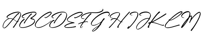 Trelasty Bettany Italic Font UPPERCASE