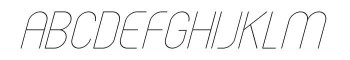 Trellacote Light Italic Font UPPERCASE