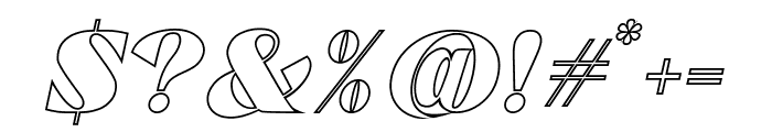 Trellis Line Italic Italic Font OTHER CHARS