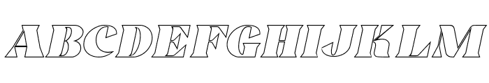 Trellis Line Italic Italic Font UPPERCASE