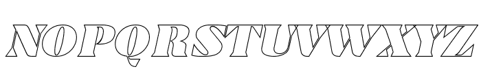 Trellis Line Italic Italic Font UPPERCASE