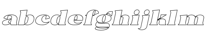 Trellis Line Italic Italic Font LOWERCASE