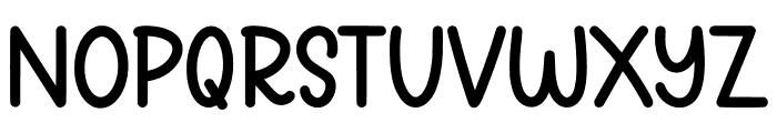 Trendy Sticker Regular Font UPPERCASE
