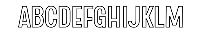 Trexshie Outline Font UPPERCASE