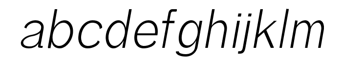 Treyton Light Italic Font LOWERCASE