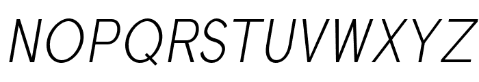 Treyton-LightItalic Font UPPERCASE