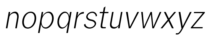 Treyton-LightItalic Font LOWERCASE