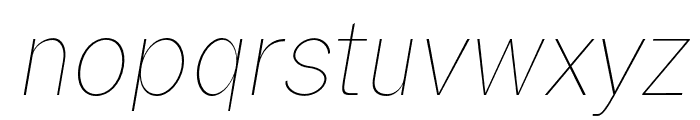 Treyton-ThinItalic Font LOWERCASE