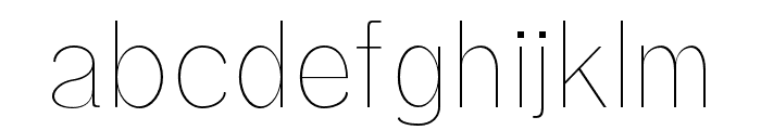 Treyton-Thin Font LOWERCASE