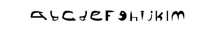 Triangle Regular Font LOWERCASE