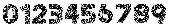 Tribal Doodle Regular Font OTHER CHARS
