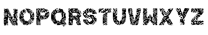 Tribal Doodle Regular Font UPPERCASE
