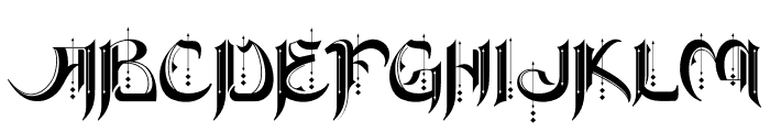 Tribalizm Three Font UPPERCASE