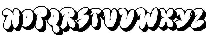 Tricky-Extrude Font UPPERCASE