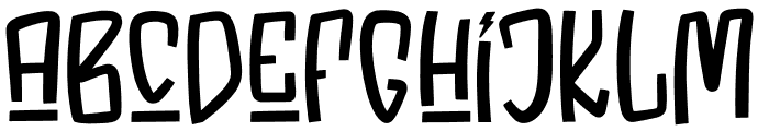 Tricky Night Font LOWERCASE