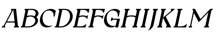 Trige Italic Font UPPERCASE