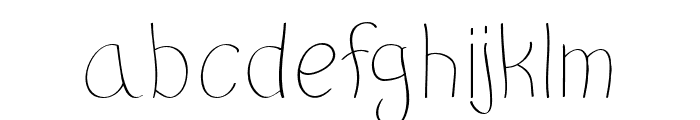 TriggerHappy-Regular Font LOWERCASE
