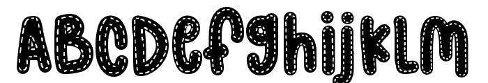 Triple Magic Stitch Font UPPERCASE