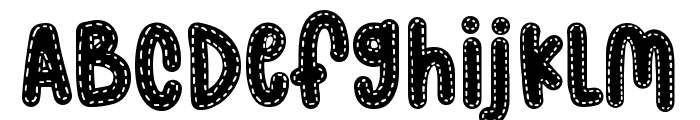 Triple Magic Stitch Font LOWERCASE
