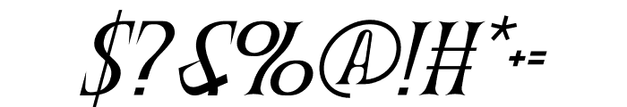 Triple Ombre Italic Font OTHER CHARS