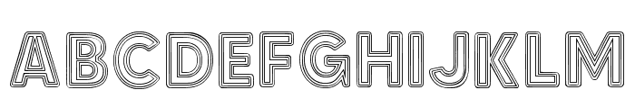 Triple Outline Regular FONT