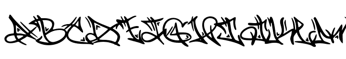 Trisula Street Graffiti Font UPPERCASE