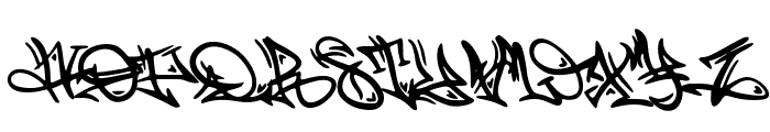 Trisula Street Graffiti Font UPPERCASE