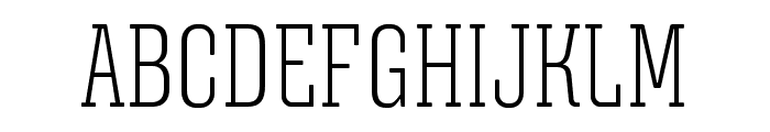Triunfo-LightUltracondensed Font UPPERCASE