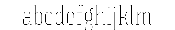 Triunfo-ThinCondensed Font LOWERCASE
