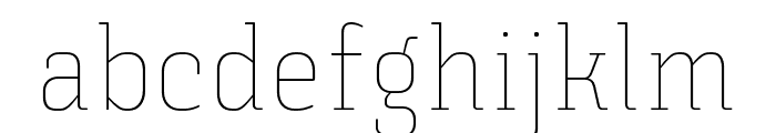 Triunfo-ThinNarrow Font LOWERCASE
