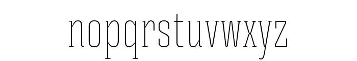 Triunfo-ThinUltracondensed Font LOWERCASE