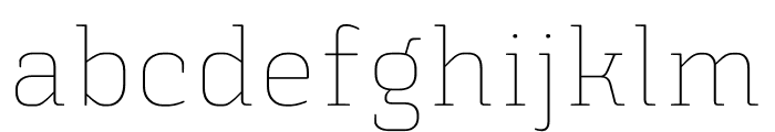 Triunfo-Thin Font LOWERCASE