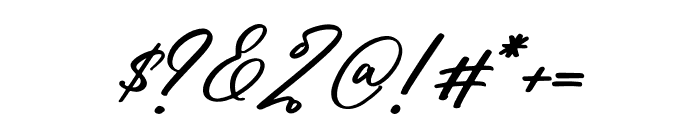 Triyastie Italic Font OTHER CHARS