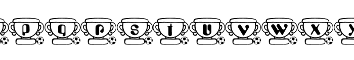 Trophy Font LOWERCASE