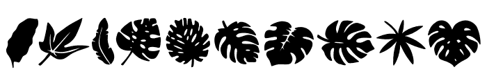 Tropical Leaf Font OTHER CHARS