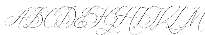 Tropical Qebalon Script Italic Font UPPERCASE