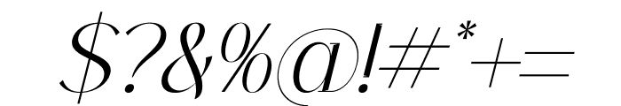 Tropical Qebalon Serif Italic Font OTHER CHARS