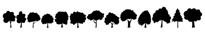 Tropical Tree Font LOWERCASE