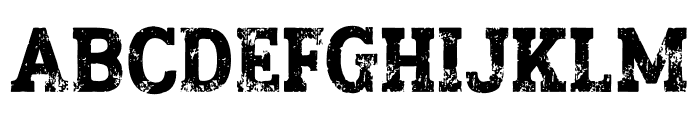 Trosher Grunge Font UPPERCASE